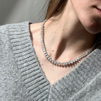 32.4 Carat Pear-Shaped Tennis Necklace