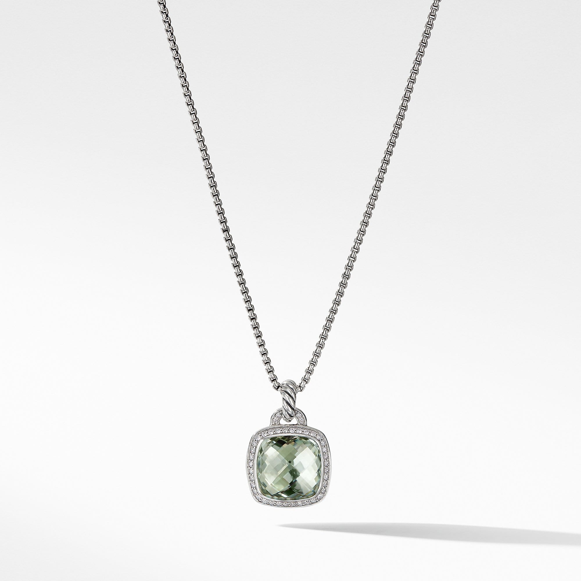 Pendant with Prasiolite and Diamonds