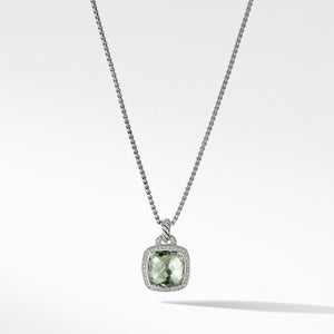 Pendant with Prasiolite and Diamonds