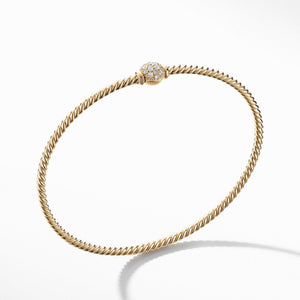 Petite Solari Station Pave Bracelet with Diamonds in 18K Gold