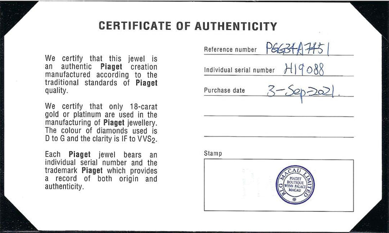 Piaget 'Possession Collection' White Gold and Diamond Band