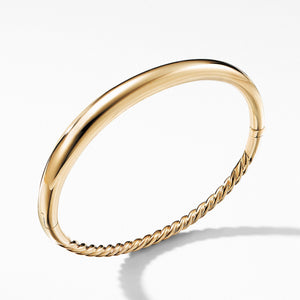 Pure Form Smooth Bracelet in 18K Gold