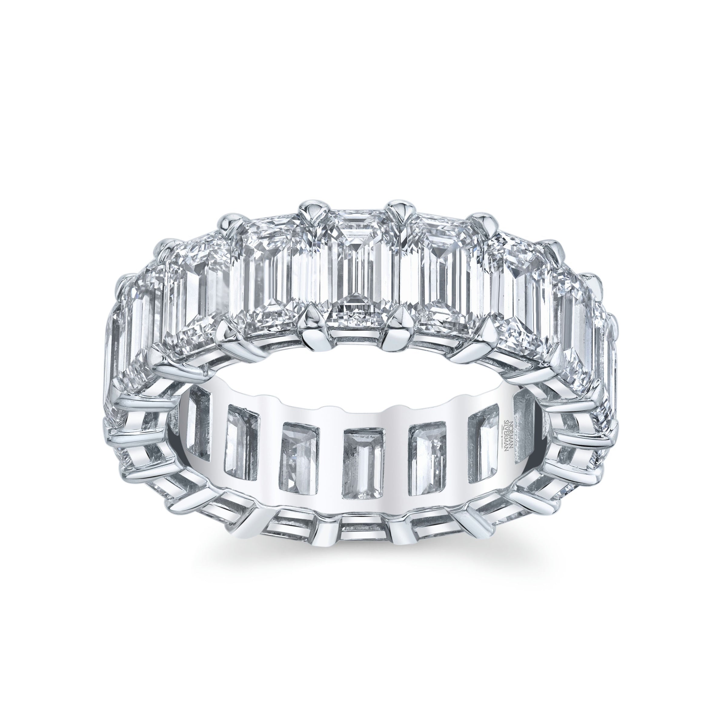 Emerald Cut Diamond Eternity Band