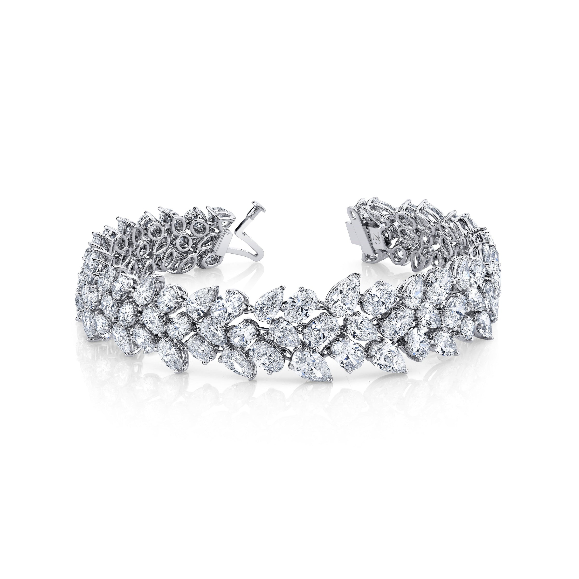 Oval and Pear Diamond Bracelet