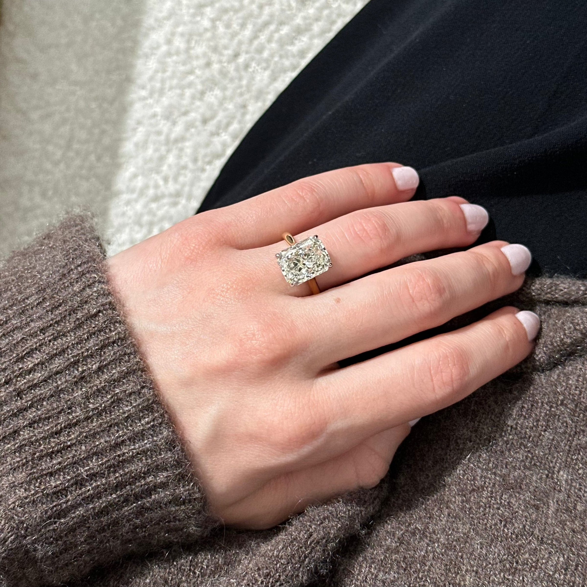Radiant Cut Diamond Engagement Ring