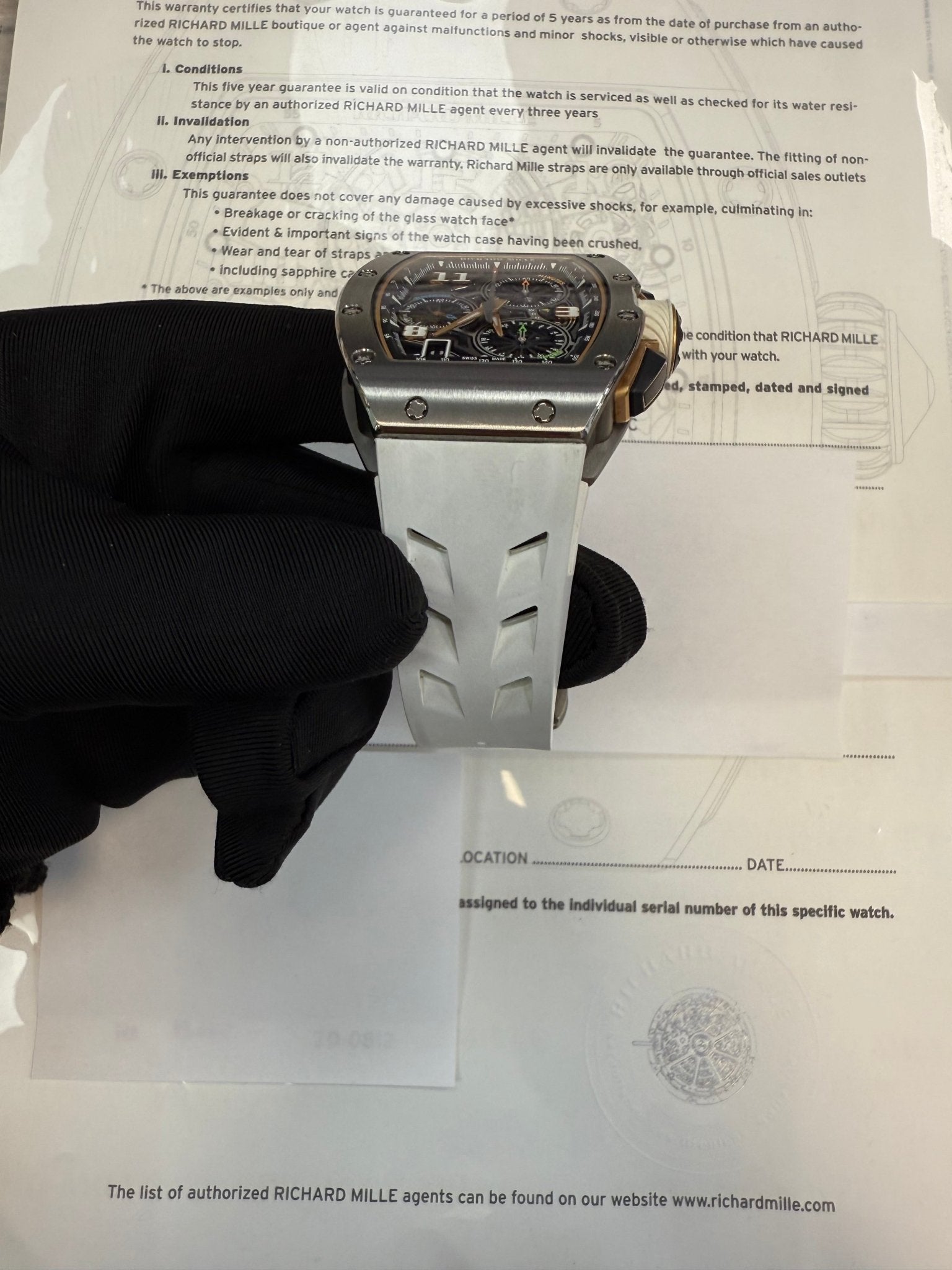 Richard Mille Automatic Winding Lifestyle Flyback Chronograph Titanium Rm 72-01