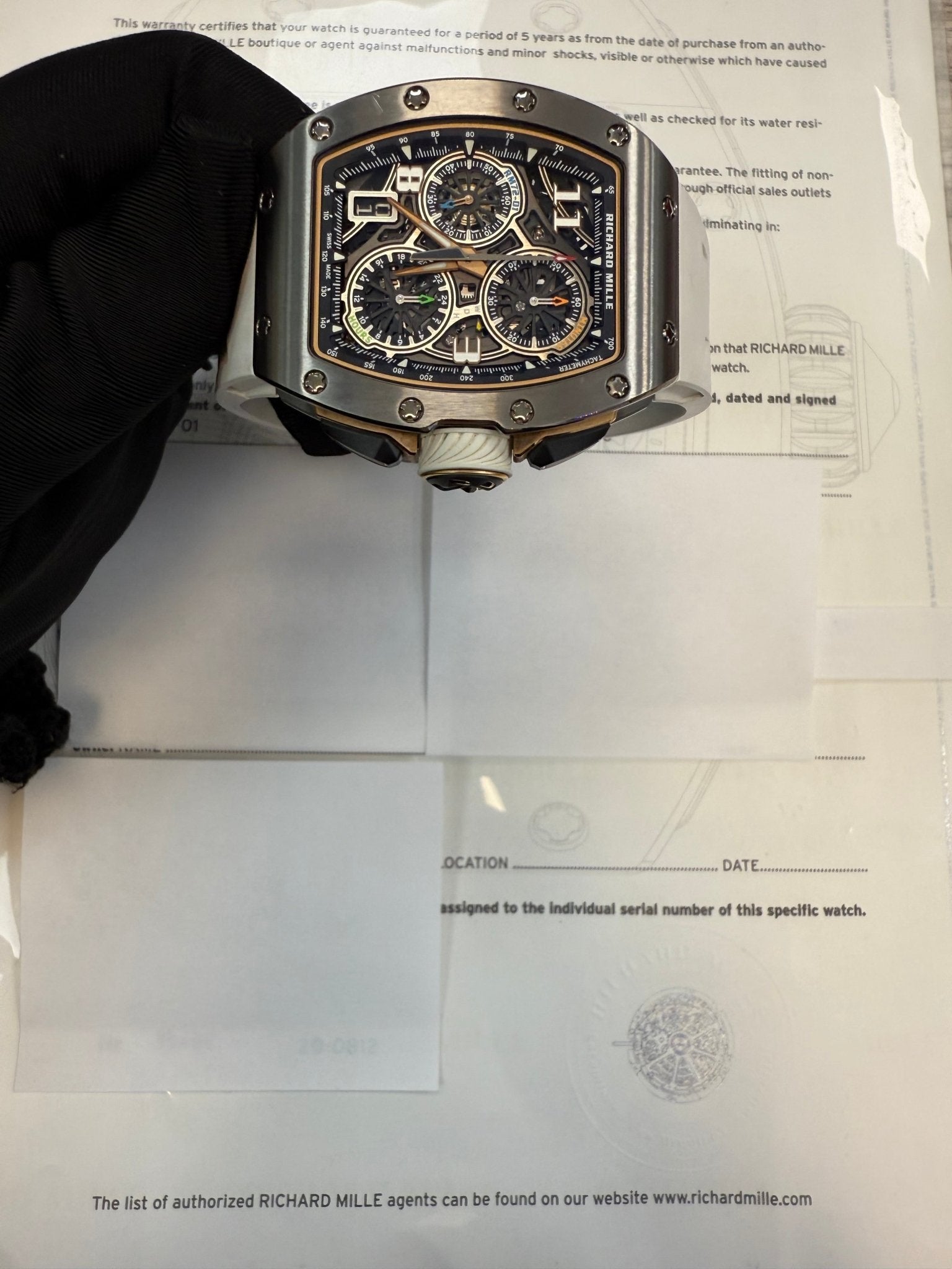 Richard Mille Automatic Winding Lifestyle Flyback Chronograph Titanium Rm 72-01