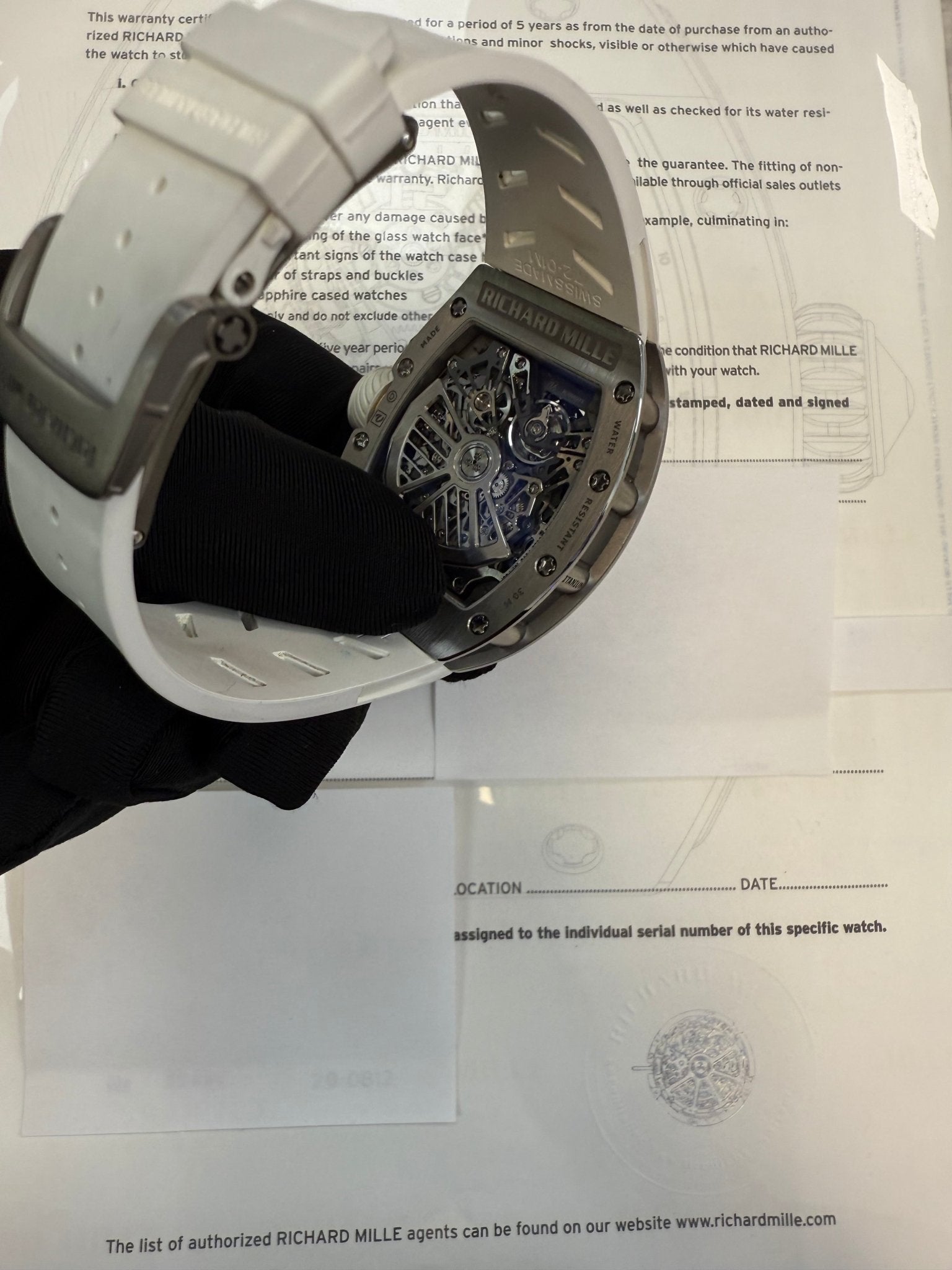 Richard Mille Automatic Winding Lifestyle Flyback Chronograph Titanium Rm 72-01