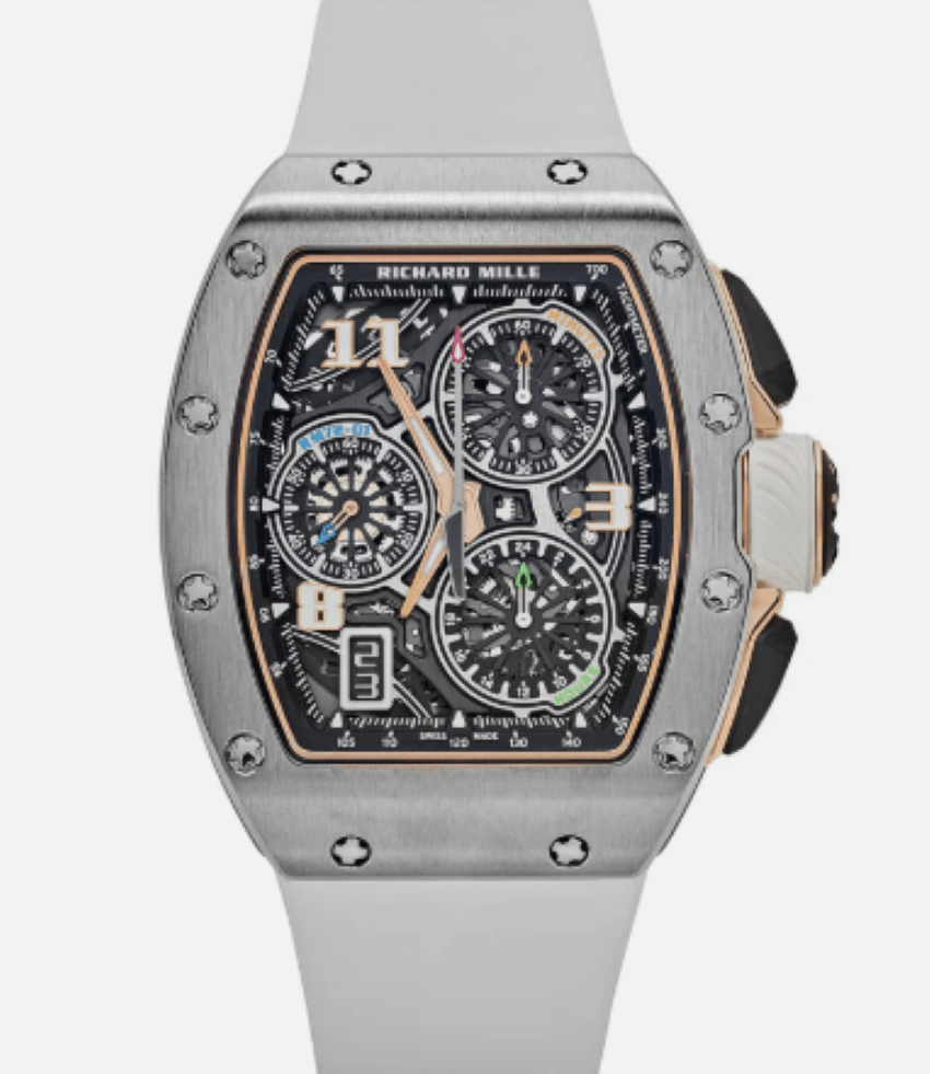 Richard Mille Automatic Winding Lifestyle Flyback Chronograph Titanium Rm 72-01