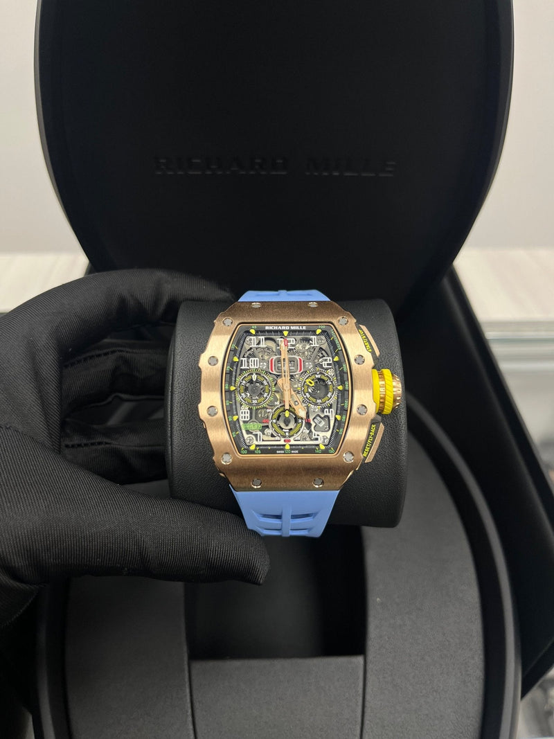 Richard Mille RM 011 11-03 Full Rose Gold Skeleton Dial