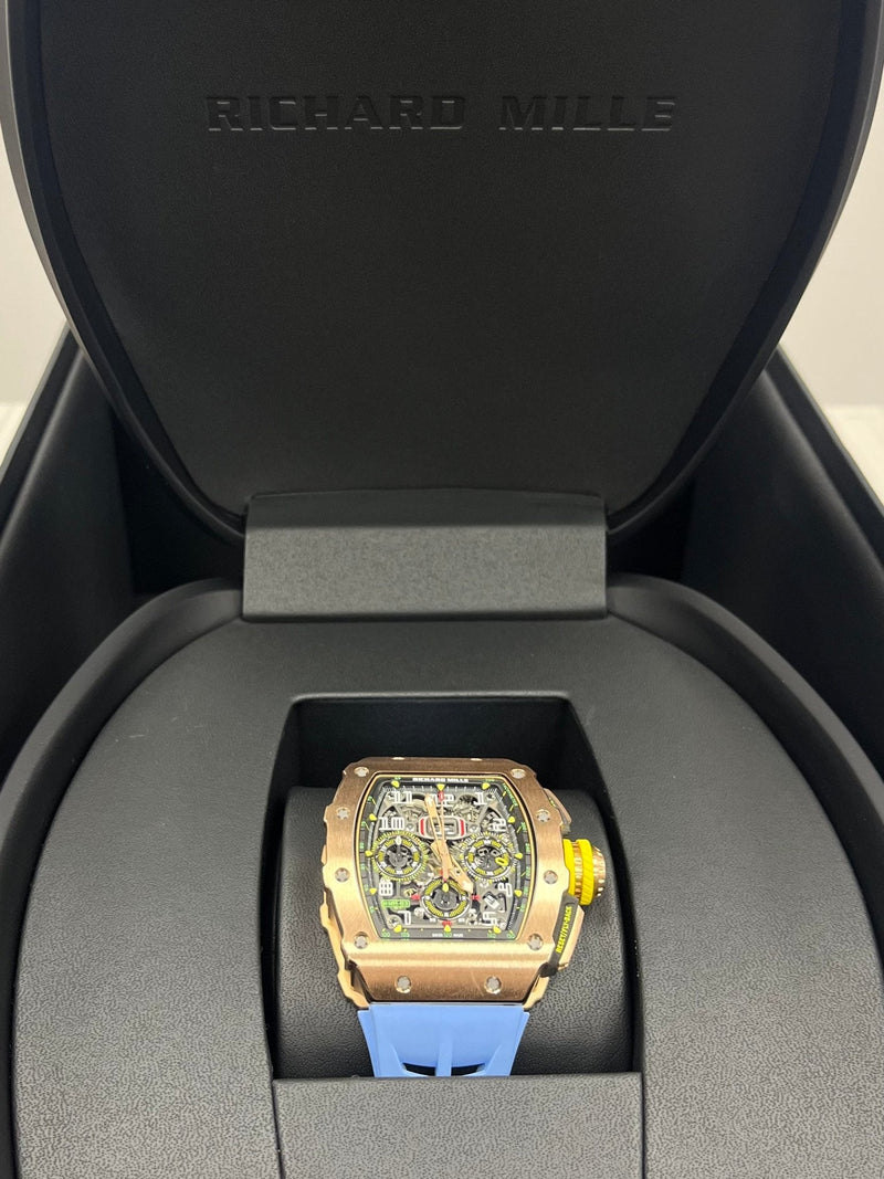 Richard Mille RM 011 11-03 Full Rose Gold Skeleton Dial