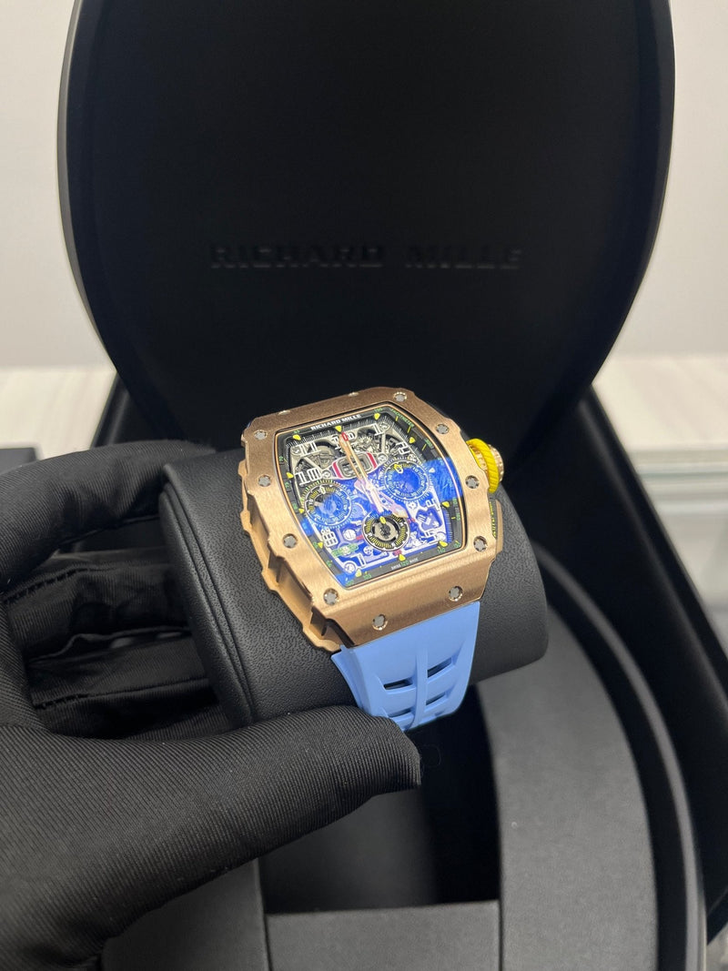 Richard Mille RM 011 11-03 Full Rose Gold Skeleton Dial
