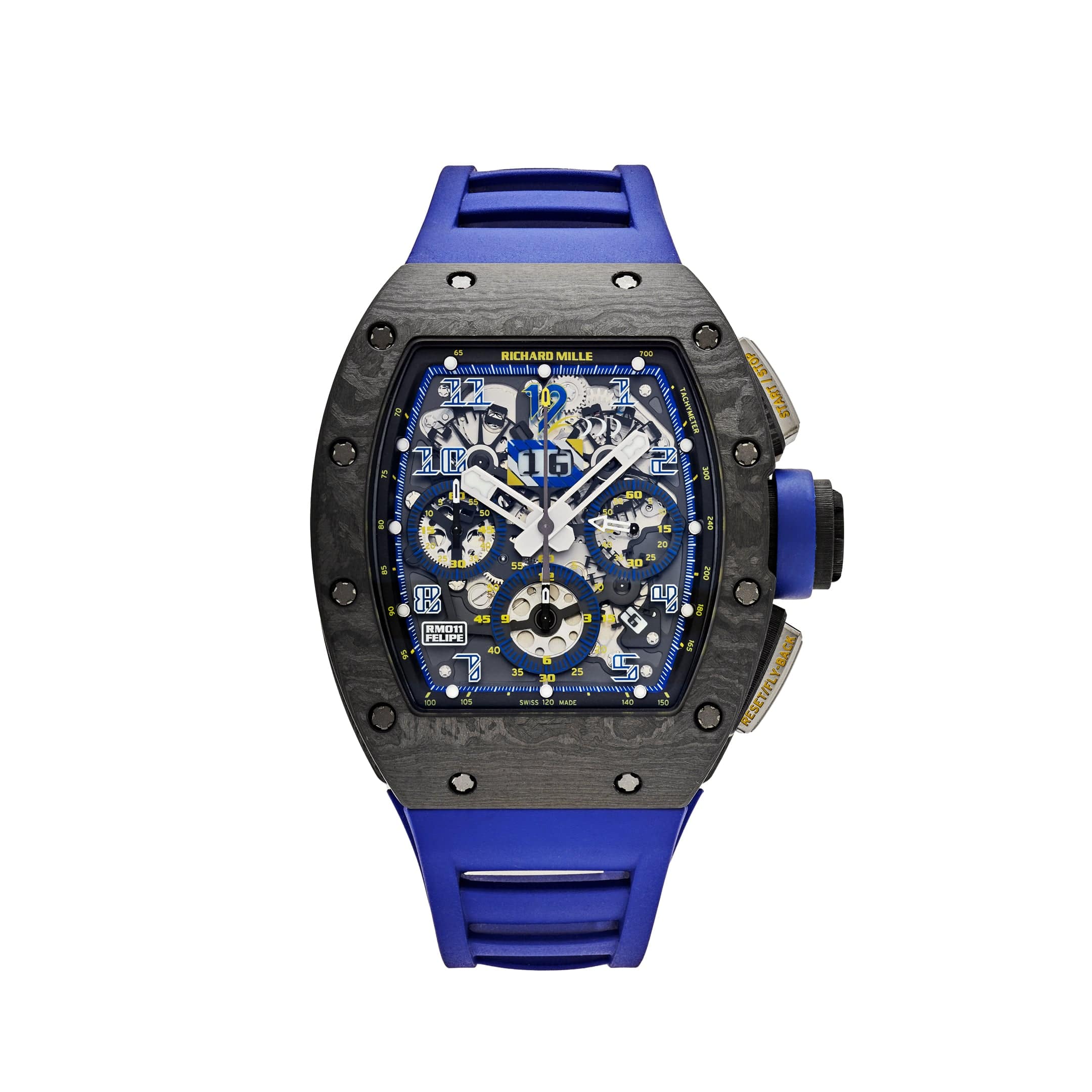 Richard Mille RM 011 Automatic Flyback Chronograph Felipe Massa 10th Anniversary Carbon TPT Titanium