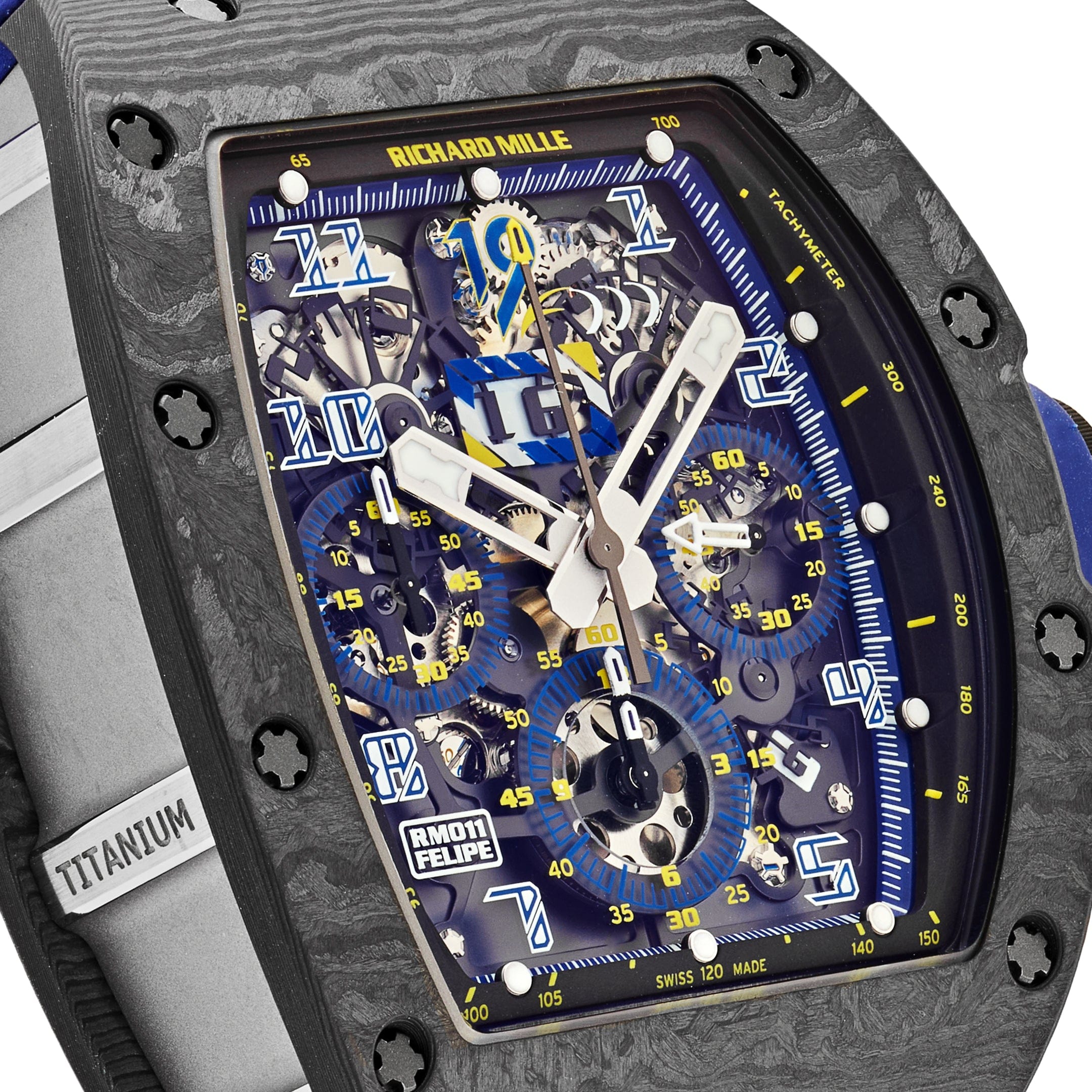 Richard Mille RM 011 Automatic Flyback Chronograph Felipe Massa 10th Anniversary Carbon TPT Titanium