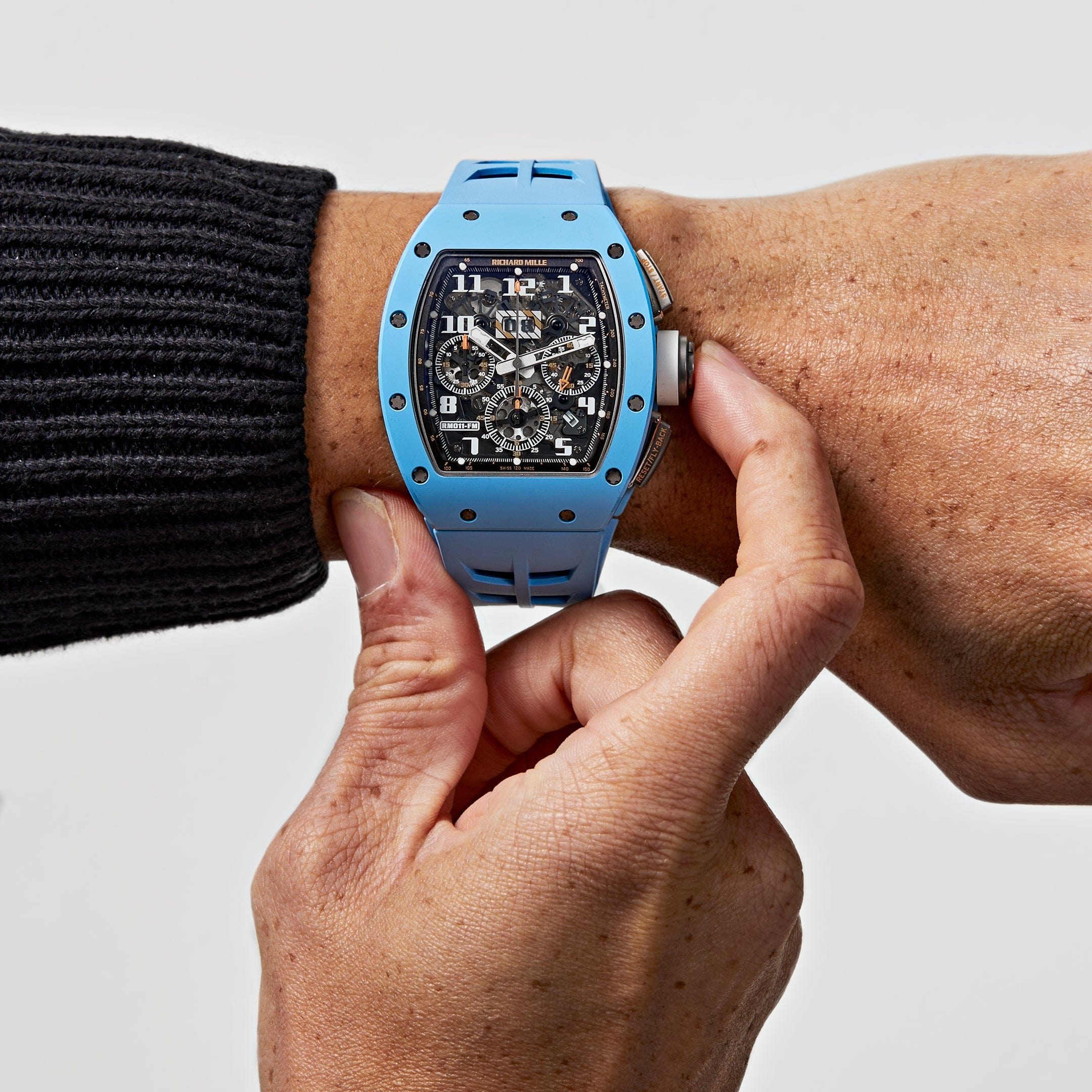 Richard Mille RM 011 Baby Blue Ceramic Felipe Massa Last Edition