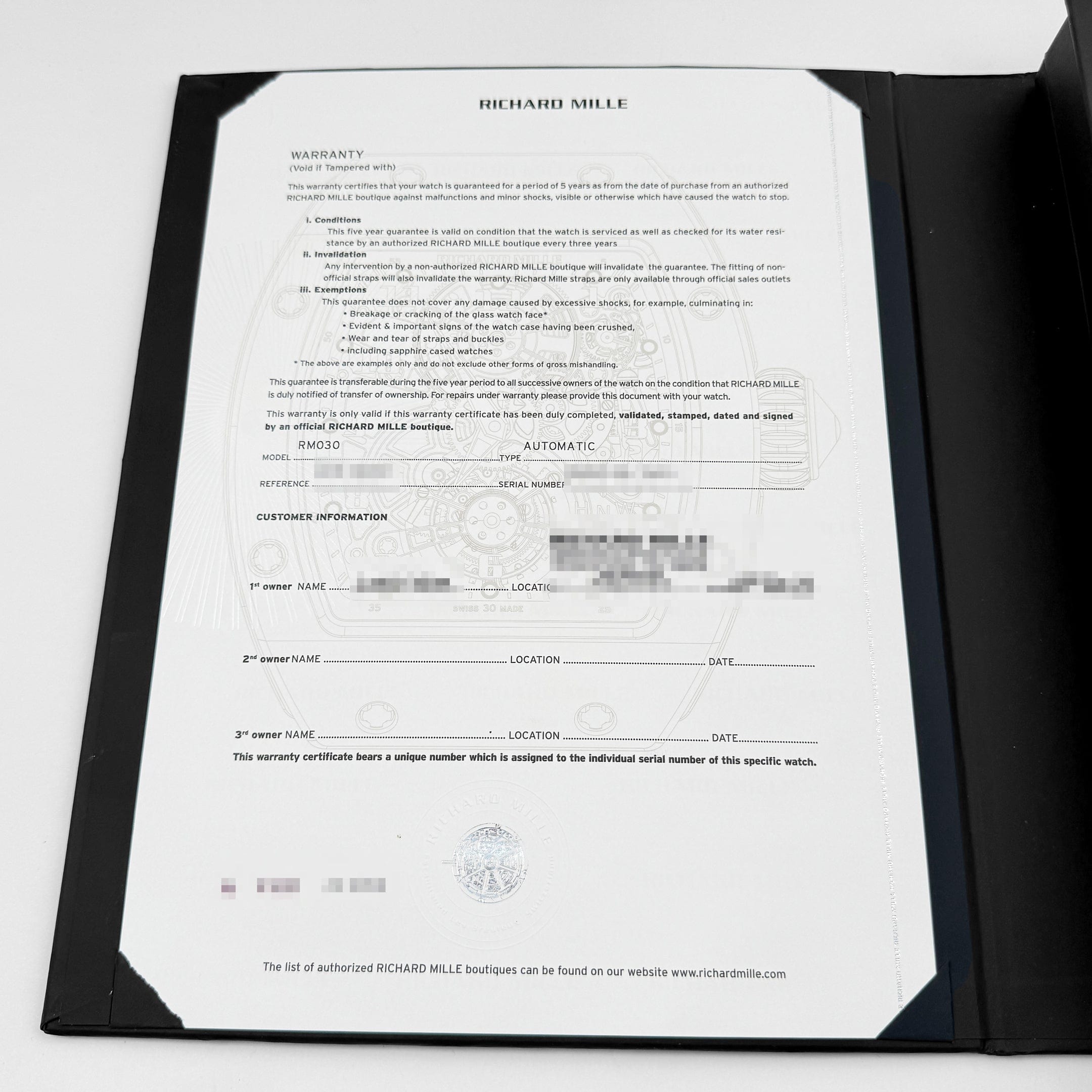 Richard Mille RM 030 Rose Gold Titanium (2023)