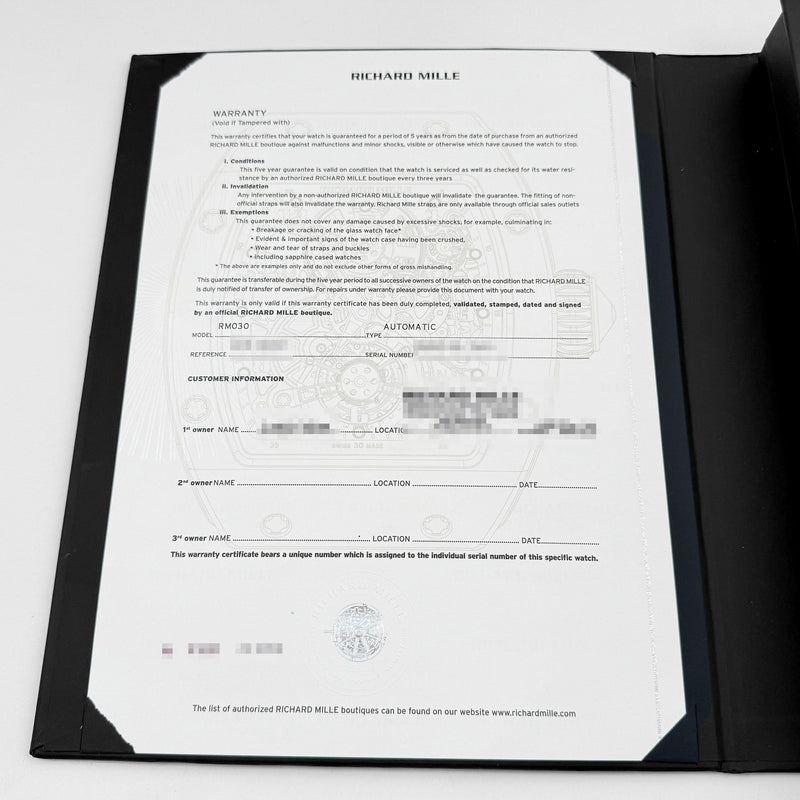 Richard Mille RM 030 Rose Gold Titanium (2023)