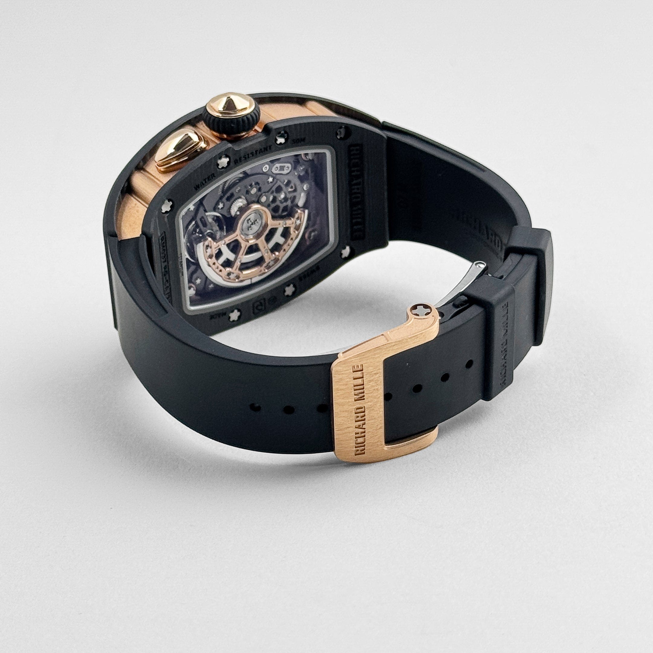 Richard Mille RM 037 Rose Gold Carbon TPT Diamond Set Skeleton Dial (2022)
