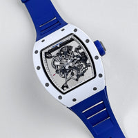 Richard Mille RM 055 Bubba Watson Japan Edition White Ceramic Titanium Blue Rubber