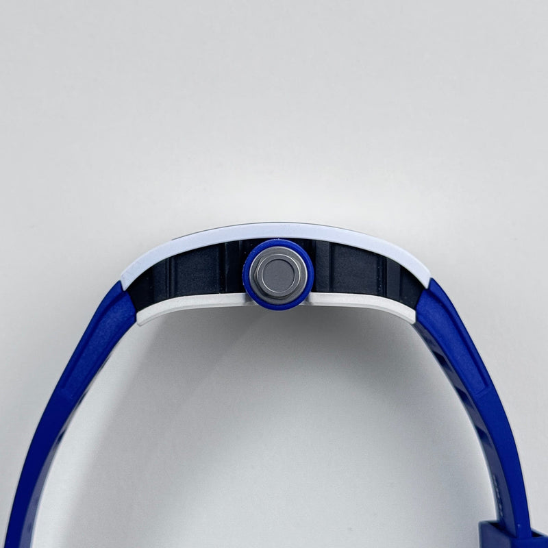 Richard Mille RM 055 Bubba Watson Japan Edition White Ceramic Titanium Blue Rubber