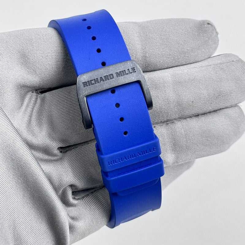 Richard Mille RM 055 Bubba Watson Japan Edition White Ceramic Titanium Blue Rubber