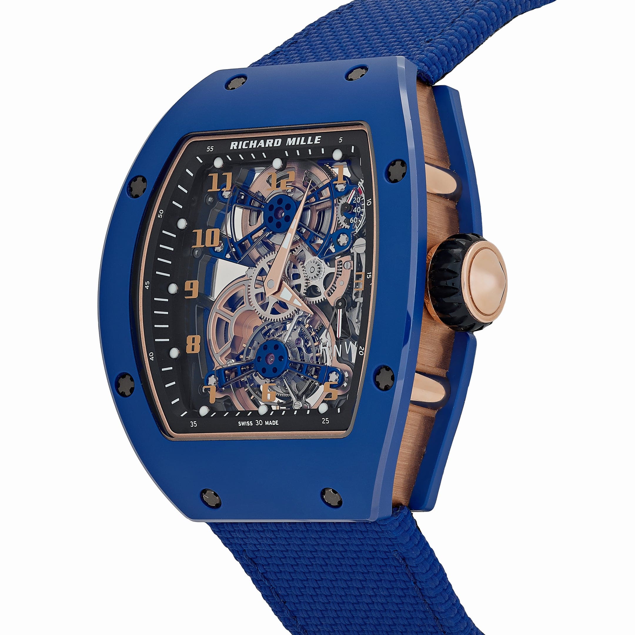 Richard Mille RM 17-02 Blue Ceramic Rose Gold Tourbillon