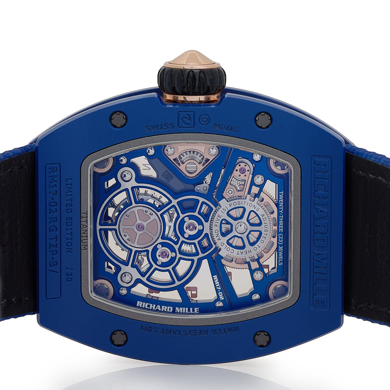 Richard Mille RM 17-02 Blue Ceramic Rose Gold Tourbillon