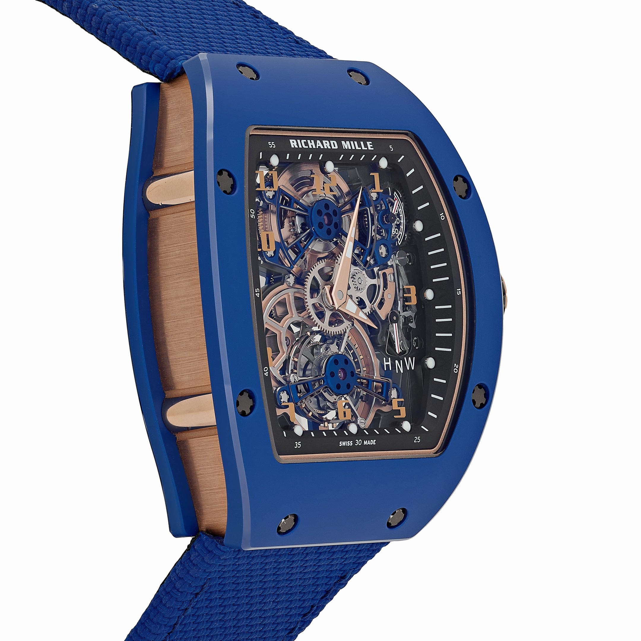 Richard Mille RM 17-02 Blue Ceramic Rose Gold Tourbillon