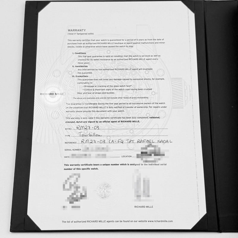 Richard Mille RM 27-03 Tourbillon Rafael Nadal Red Yellow Quartz TPT (2018)