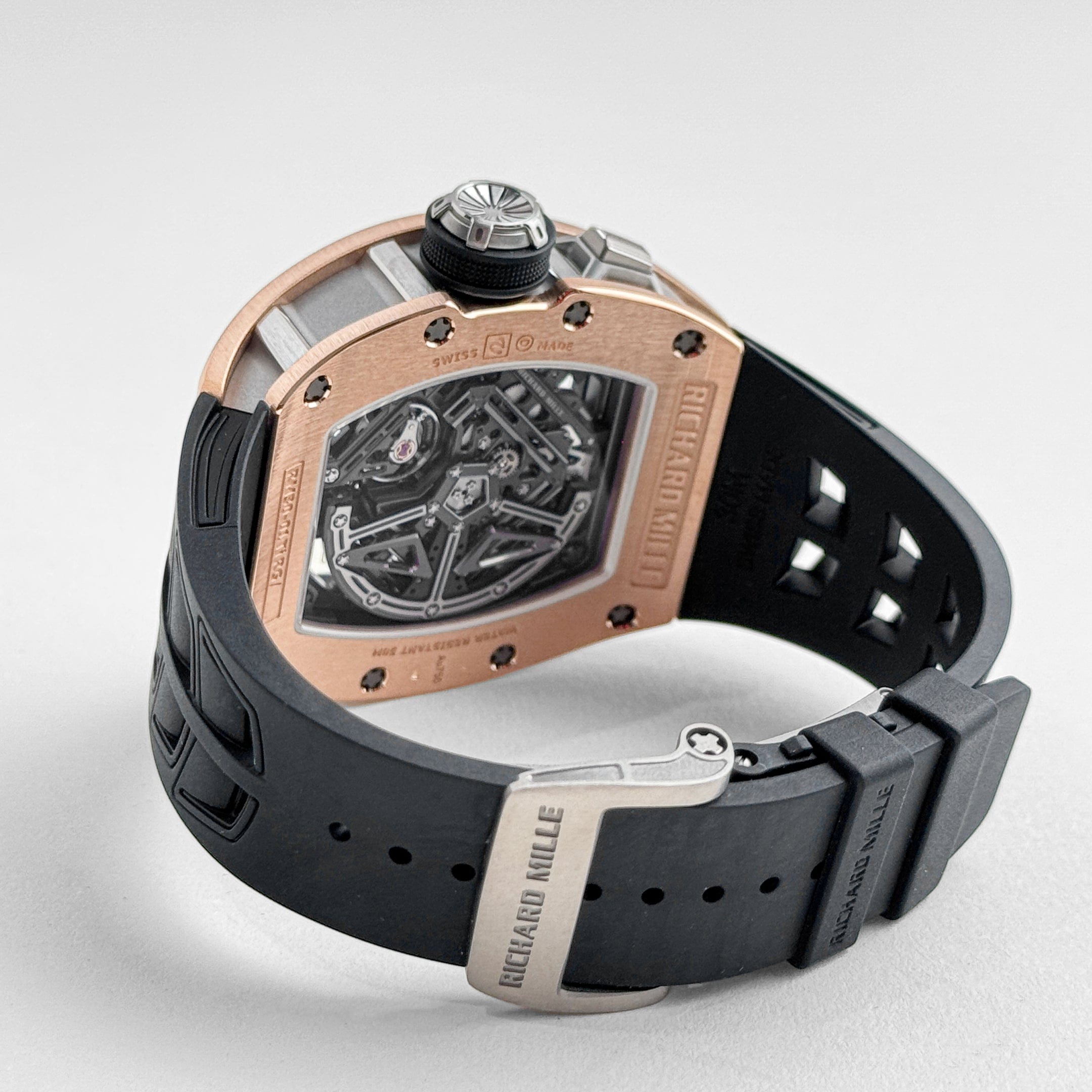 Richard Mille RM 30-01 Declutchable Rotor Rose Gold Skeleton Dial