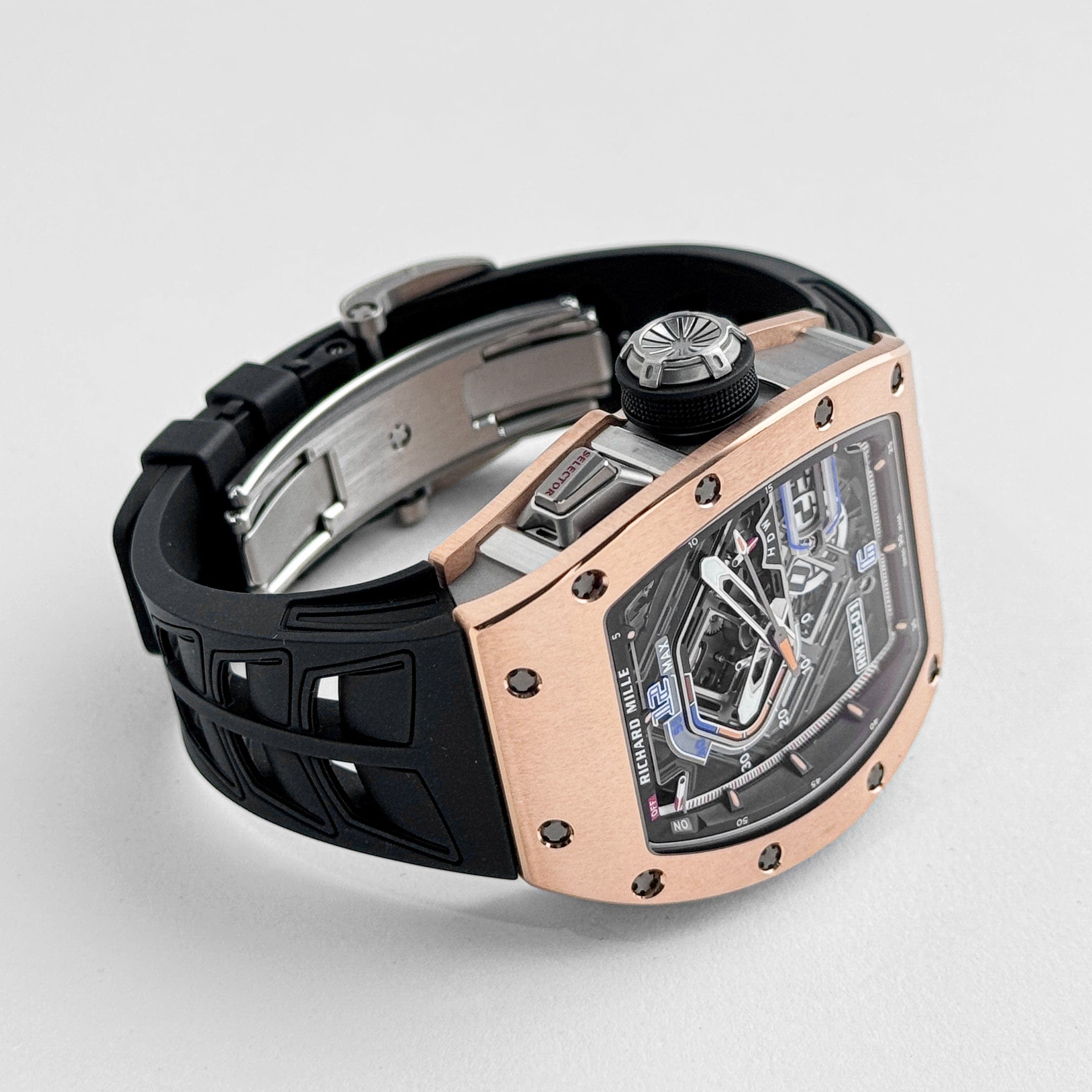Richard Mille RM 30-01 Declutchable Rotor Rose Gold Skeleton Dial