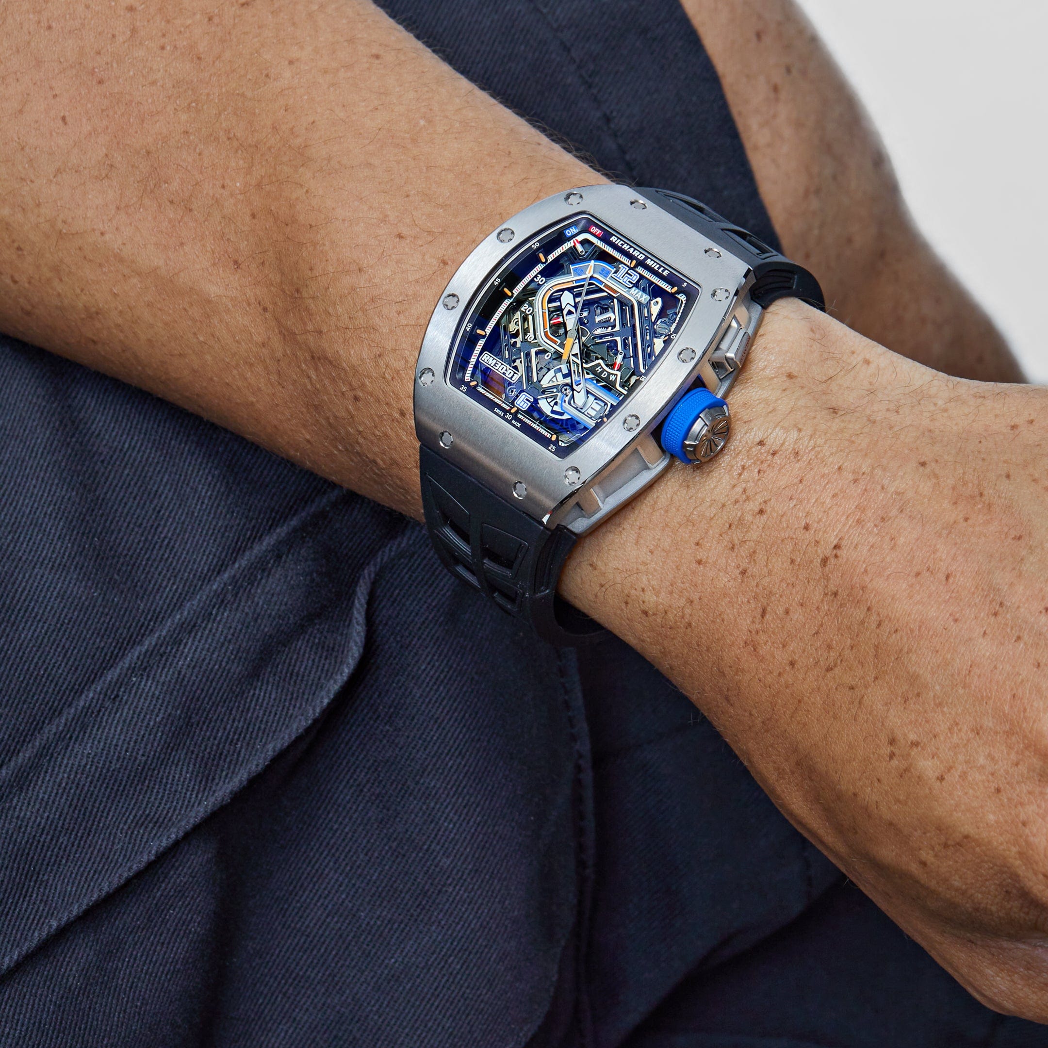 Richard Mille RM 30-01 Declutchable Rotor Titanium Skeleton Dial (2023)