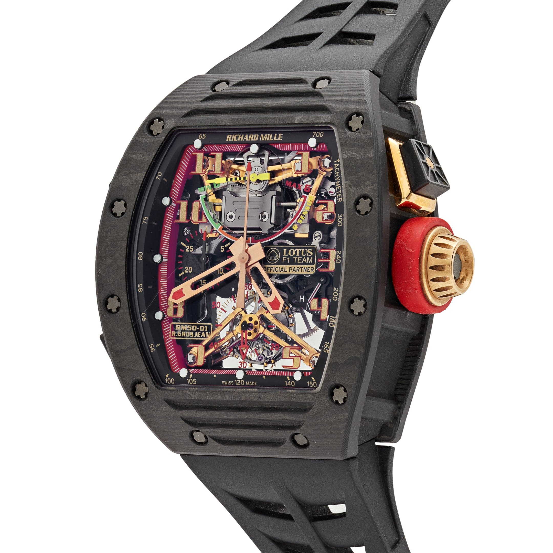 Richard Mille RM 50-01 'Romain Grosjean Lotus F1 G-Sensor' Tourbillon Carbon NTPT