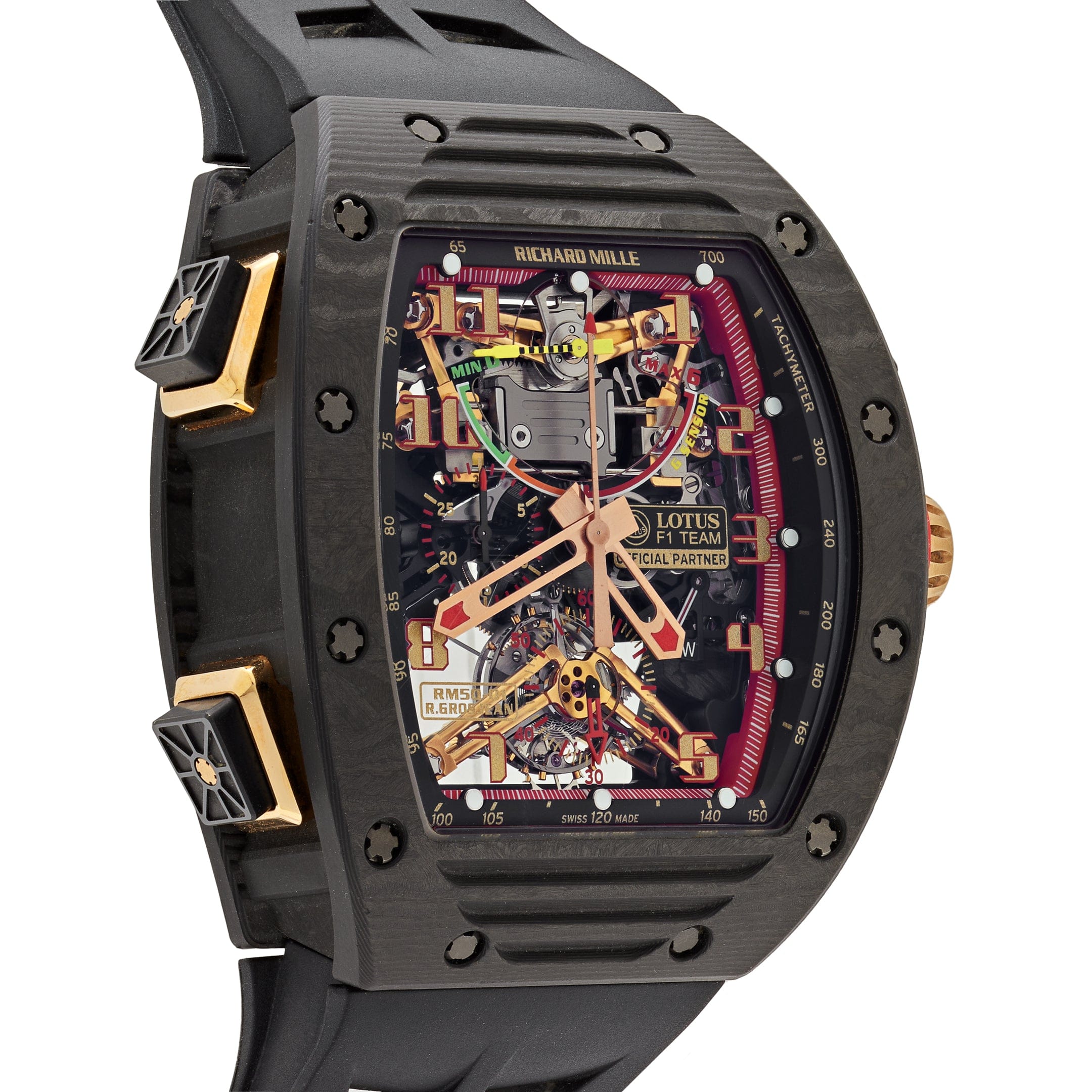 Richard Mille RM 50-01 'Romain Grosjean Lotus F1 G-Sensor' Tourbillon Carbon NTPT