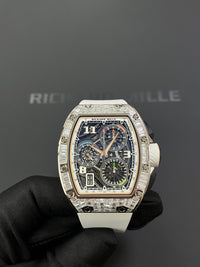 Richard Mille RM 72-01 Automatic Winding Lifestyle Flyback Chronograph White Gold with Baguette Diamonds