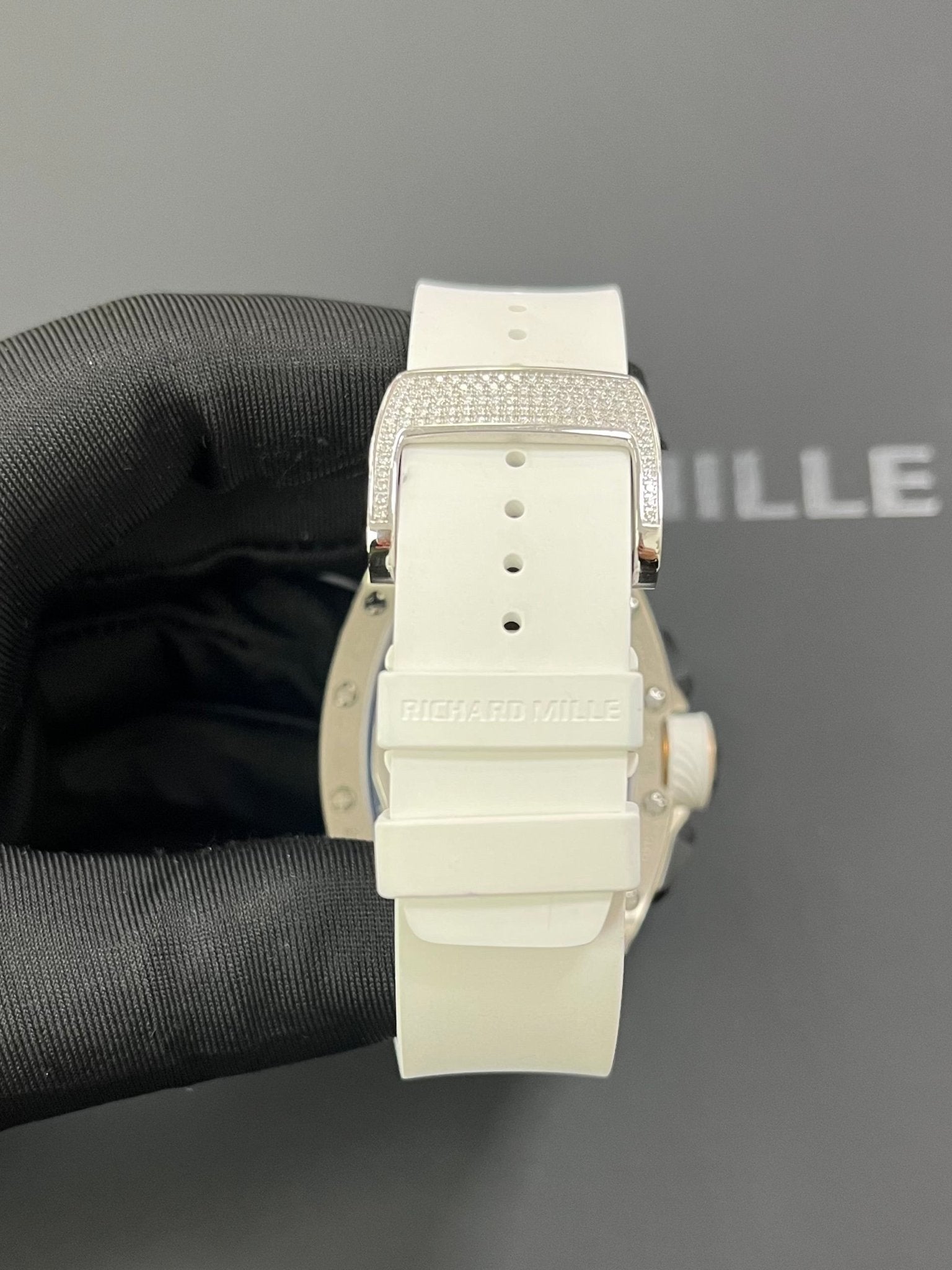 Richard Mille RM 72-01 Automatic Winding Lifestyle Flyback Chronograph White Gold with Baguette Diamonds