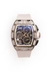 Richard Mille RM 72-01 Automatic Winding Lifestyle Flyback Chronograph White Gold with Baguette Diamonds