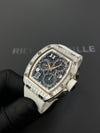 Richard Mille RM 72-01 Automatic Winding Lifestyle Flyback Chronograph White Gold with Baguette Diamonds
