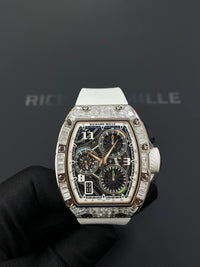Richard Mille RM 72-01 Automatic Winding Lifestyle Flyback Chronograph White Gold with Baguette Diamonds