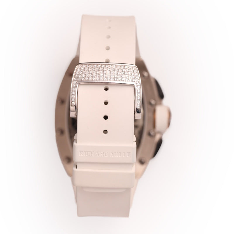 Richard Mille RM 72-01 Automatic Winding Lifestyle Flyback Chronograph White Gold with Baguette Diamonds