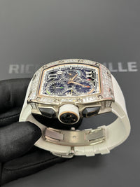 Richard Mille RM 72-01 Automatic Winding Lifestyle Flyback Chronograph White Gold with Baguette Diamonds