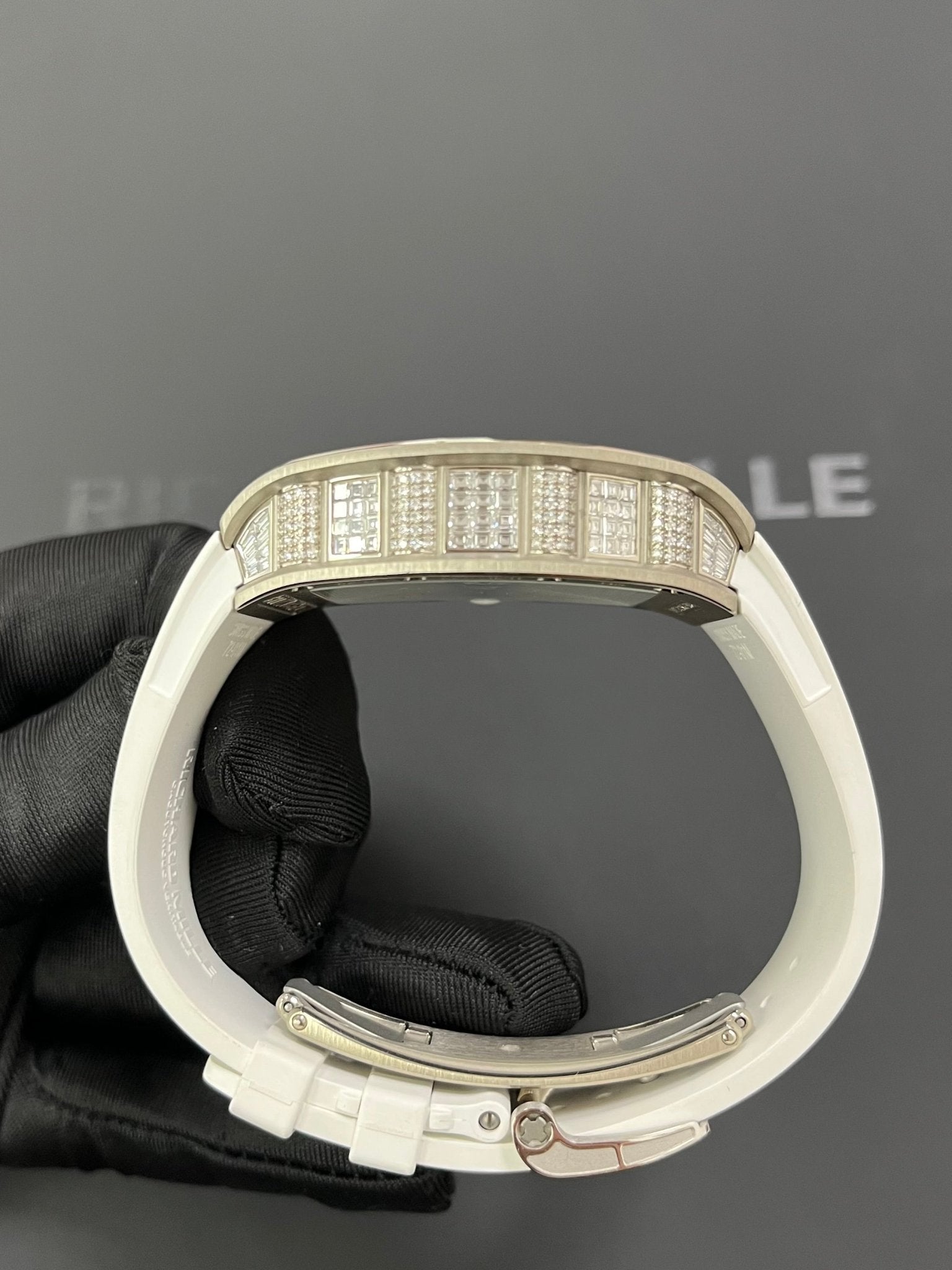 Richard Mille RM 72-01 Automatic Winding Lifestyle Flyback Chronograph White Gold with Baguette Diamonds
