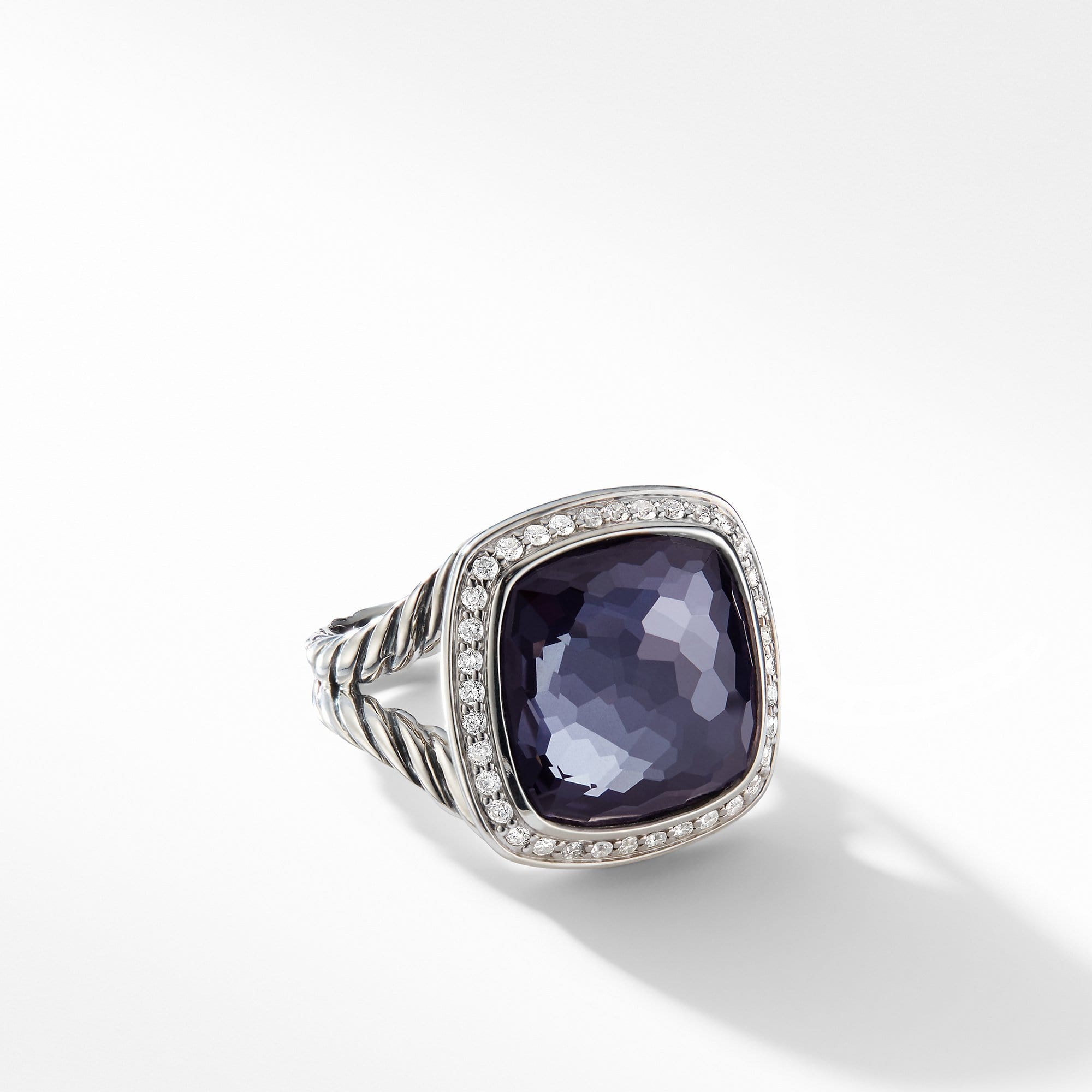 Ring with Lavender Amethyst and Diamonds