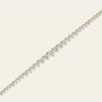 Riviera 13 Carat Graduated Diamond Tennis Necklace