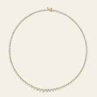 Riviera 13 Carat Graduated Diamond Tennis Necklace