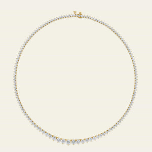 Riviera 13 Carat Graduated Diamond Tennis Necklace