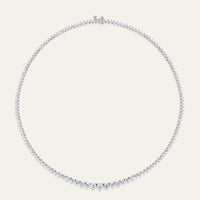 Riviera 13 Carat Graduated Diamond Tennis Necklace