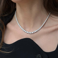 Riviera 14 Carat Graduated Diamond Tennis Necklace