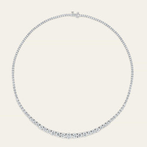 Riviera 14 Carat Graduated Diamond Tennis Necklace