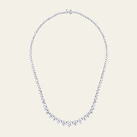 Riviera 21 Carat Graduated Diamond Tennis Necklace
